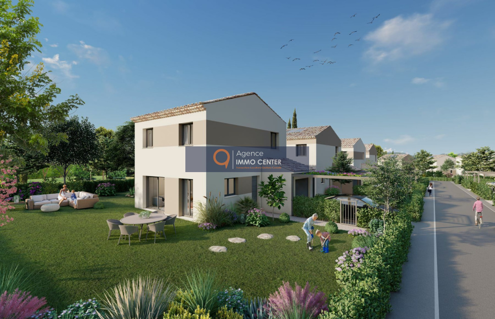 PierrefeuduVar vente Maison neuve T5 de 90 m2 avec garage Immo Center